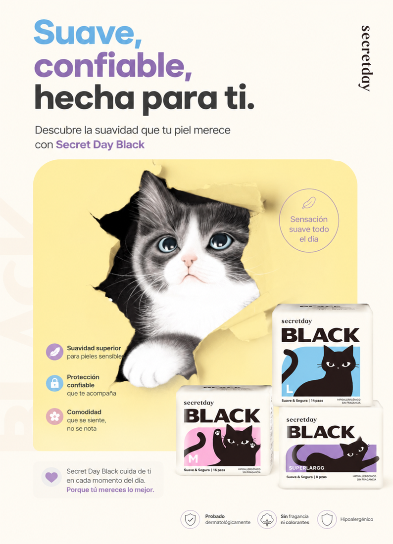 Secretday Black higiene femenina