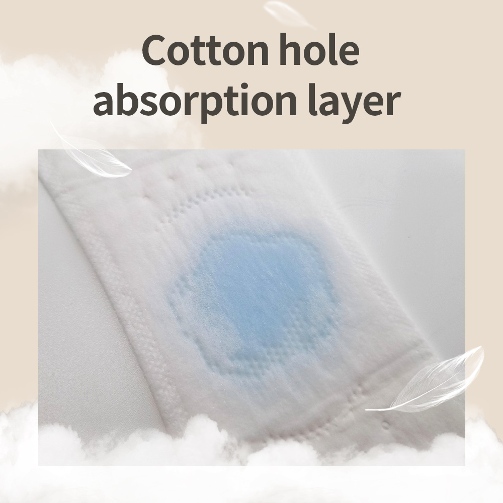 Capa de absorción con perforaciones tipo algodón